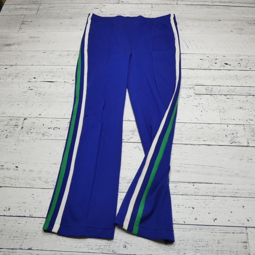 VINTAGE Izod Lacoste Tracksuit Mens XL Blue Acrylic Full Zip Embroidered Logo 80 - Picture 8 of 13